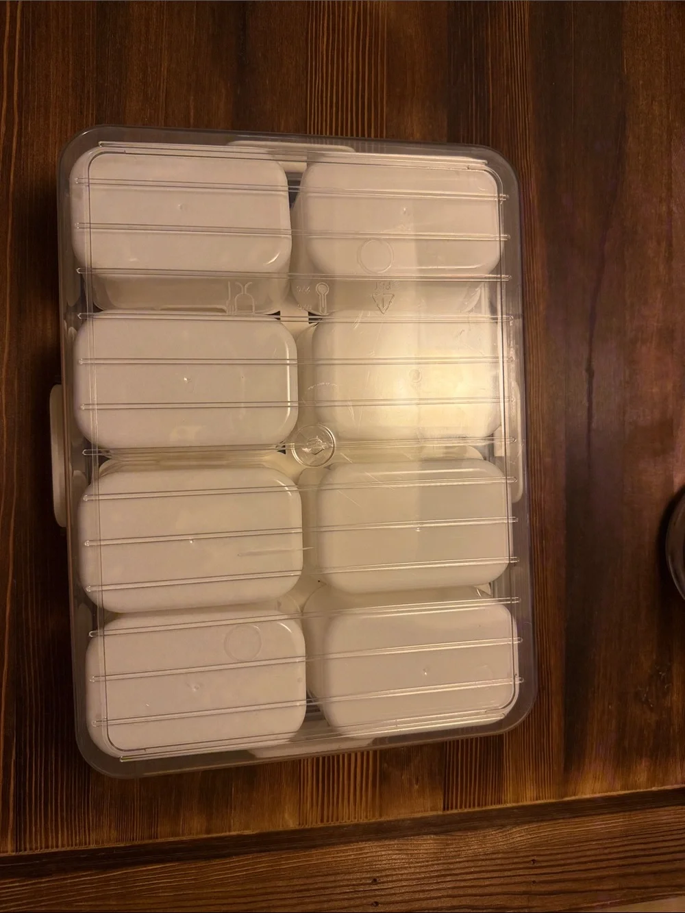 Clear Multi-Compartment Snack Box - Clear